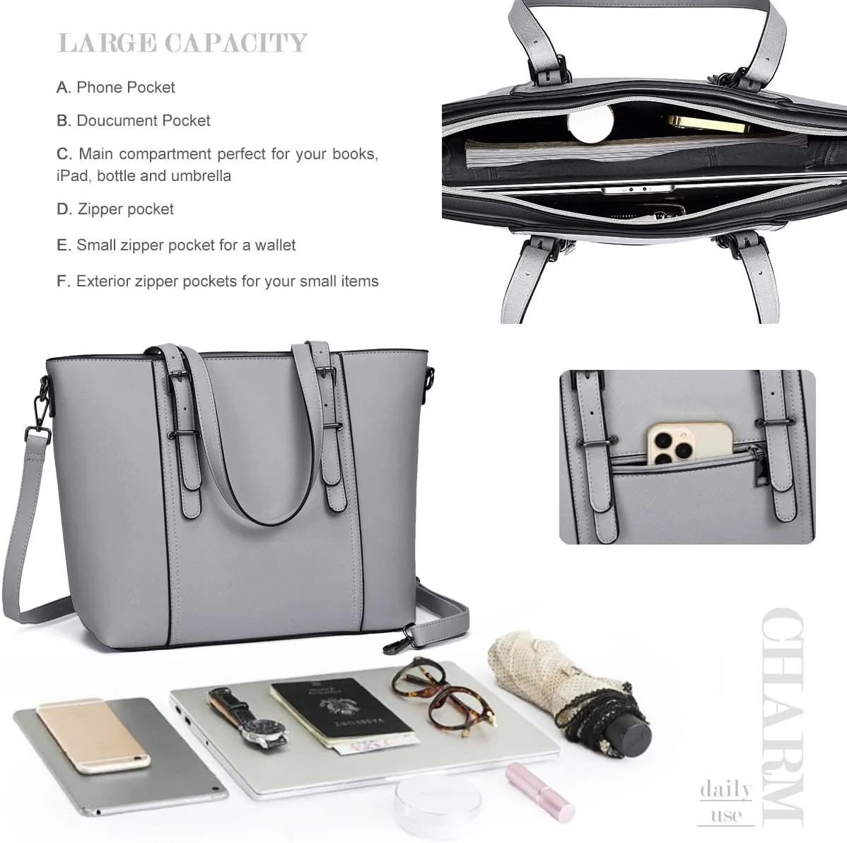 Women Purses and Handbags Tote Shoulder Bag Top Handle Satchel Bags for Ladies