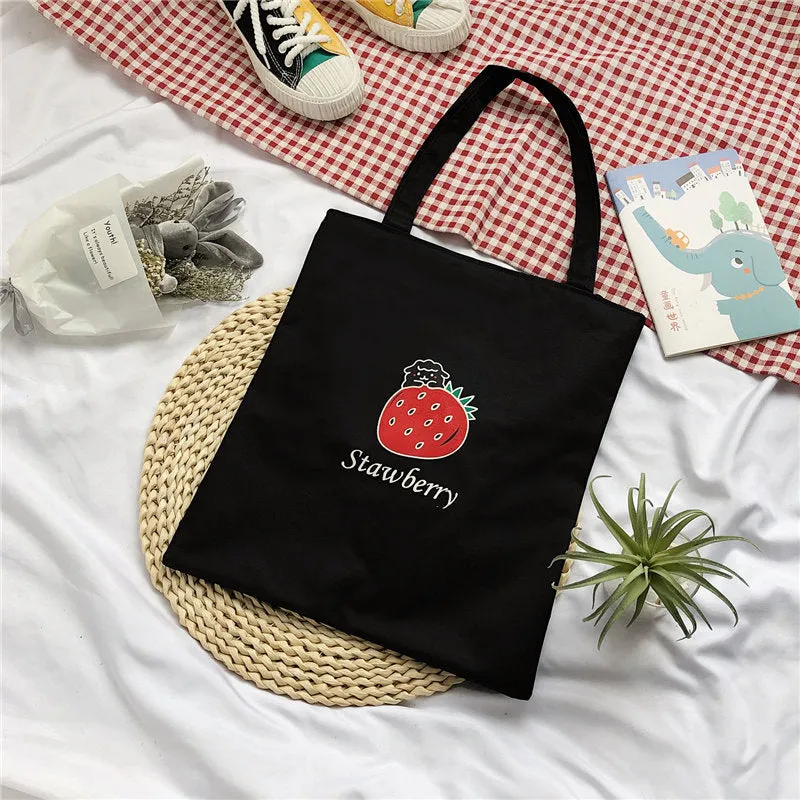 Women's Canvas Creative Korean Artistic Tuition Handbags
