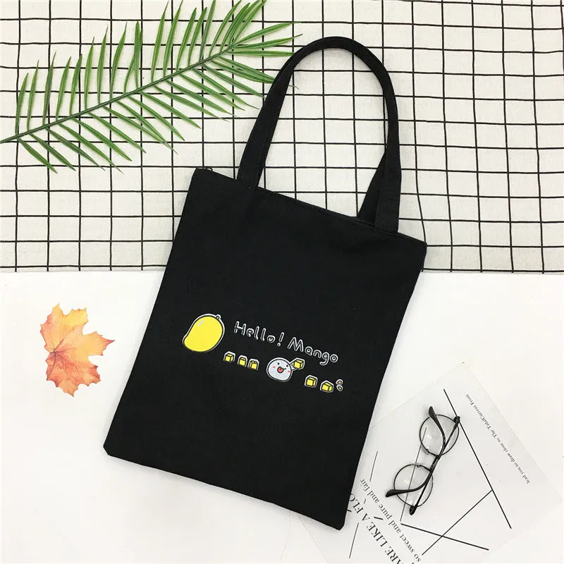 Women's Canvas Creative Korean Artistic Tuition Handbags