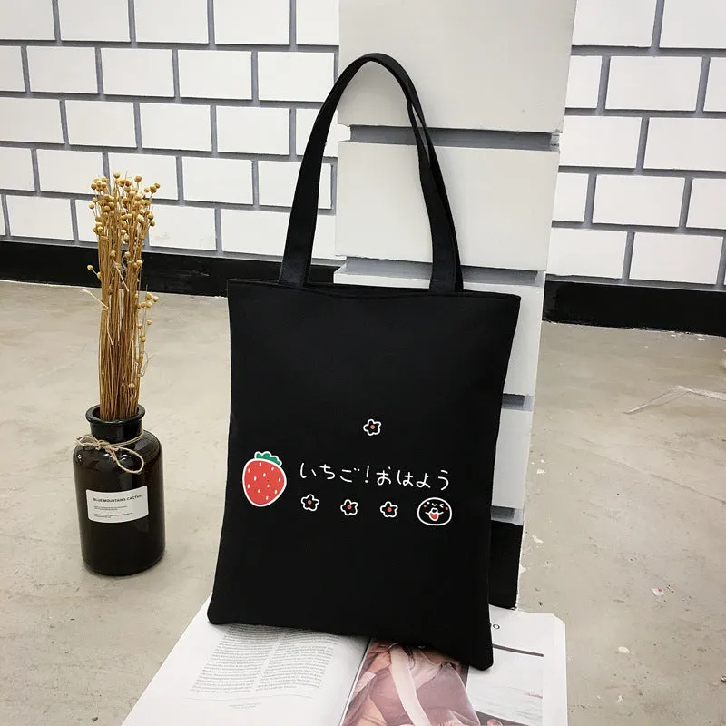 Women's Canvas Creative Korean Artistic Tuition Handbags