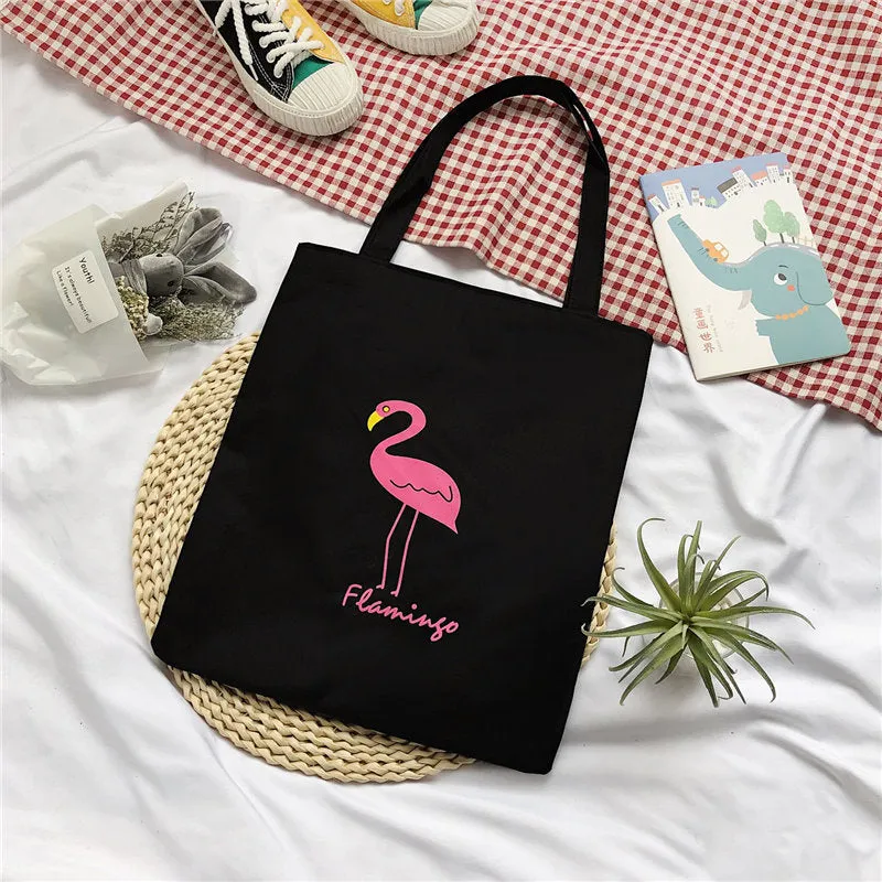 Women's Canvas Creative Korean Artistic Tuition Handbags
