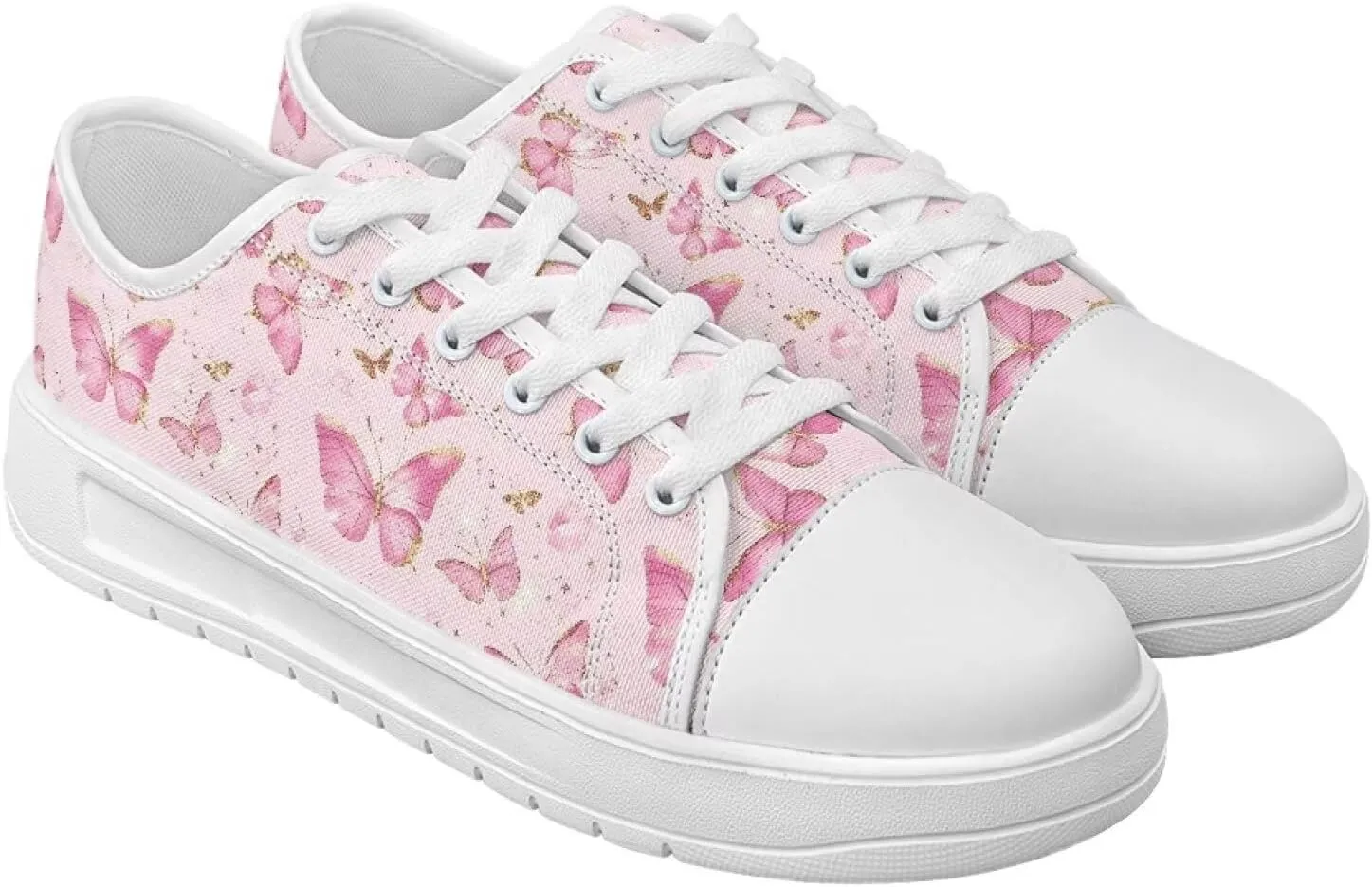 Womens Canvas Sneakers Lightweight Lace Up Fashion Comfortable Canvas Shoes Low Top Slip On Casual Tennis Walking Footwear