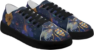 Women’s Canvas Sneakers Orthotic Walking Shoes with Memory Foam Non-Slip Canvas Shoes for Hiking Walking Running