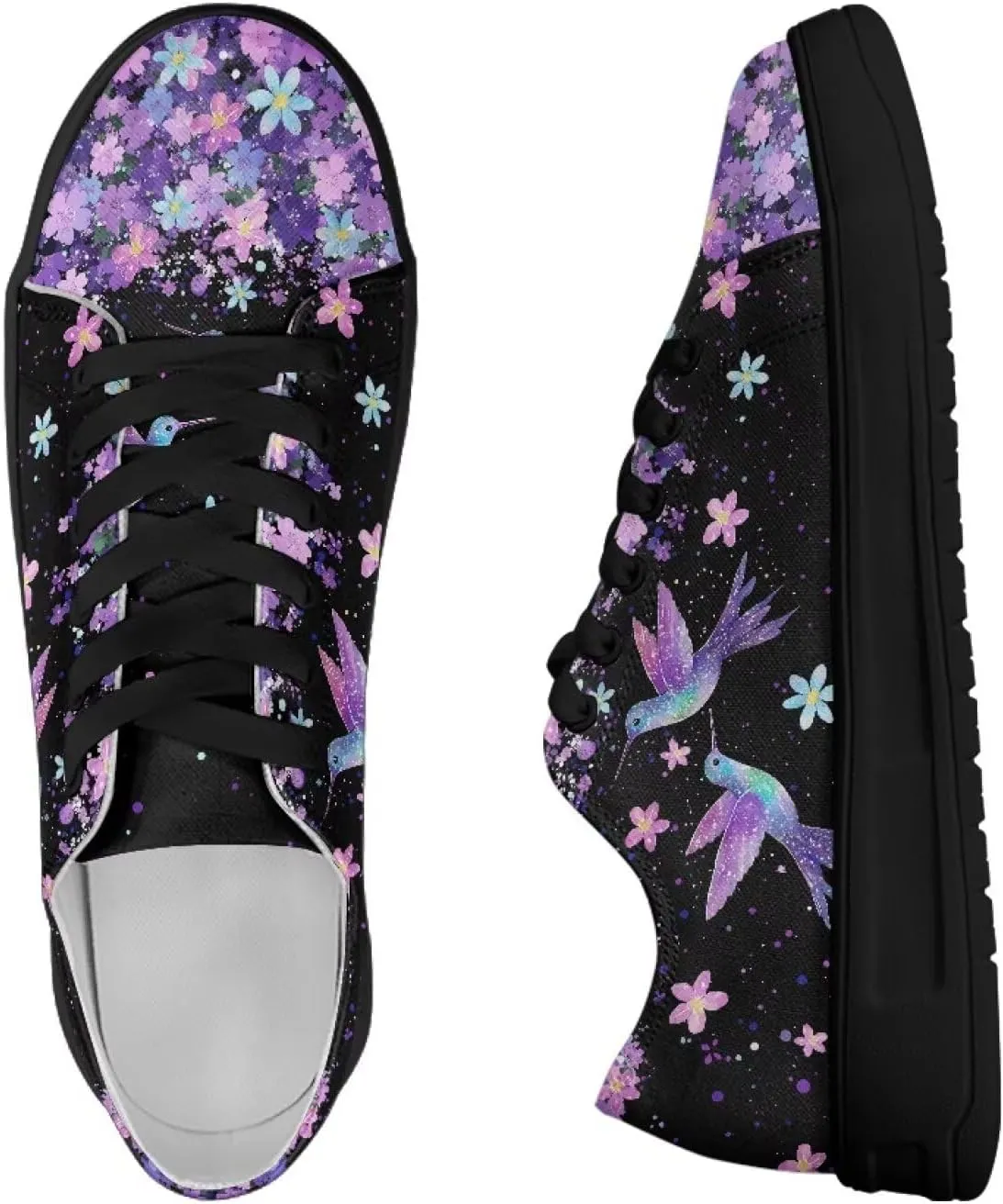 Women's Casual Canvas Sneakers Comfortable Low Top Walking Shoes Classic Lightweight Tennis Shoes Fashion Sneakers