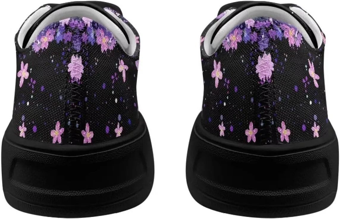 Women's Casual Canvas Sneakers Comfortable Low Top Walking Shoes Classic Lightweight Tennis Shoes Fashion Sneakers