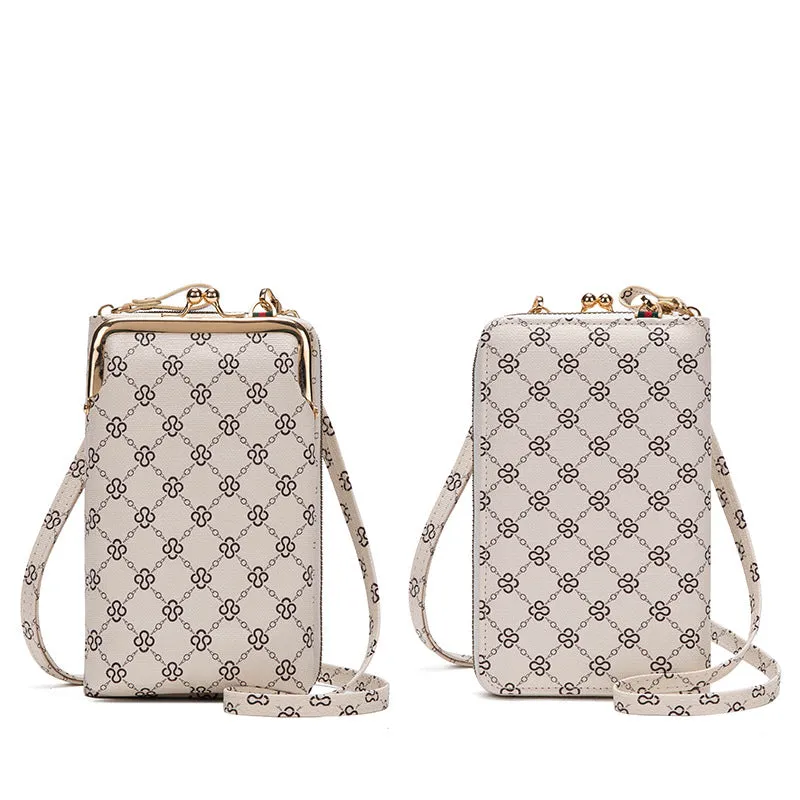 Women's Cell Fashion Presbyopic Zipper Mini Phone Bags