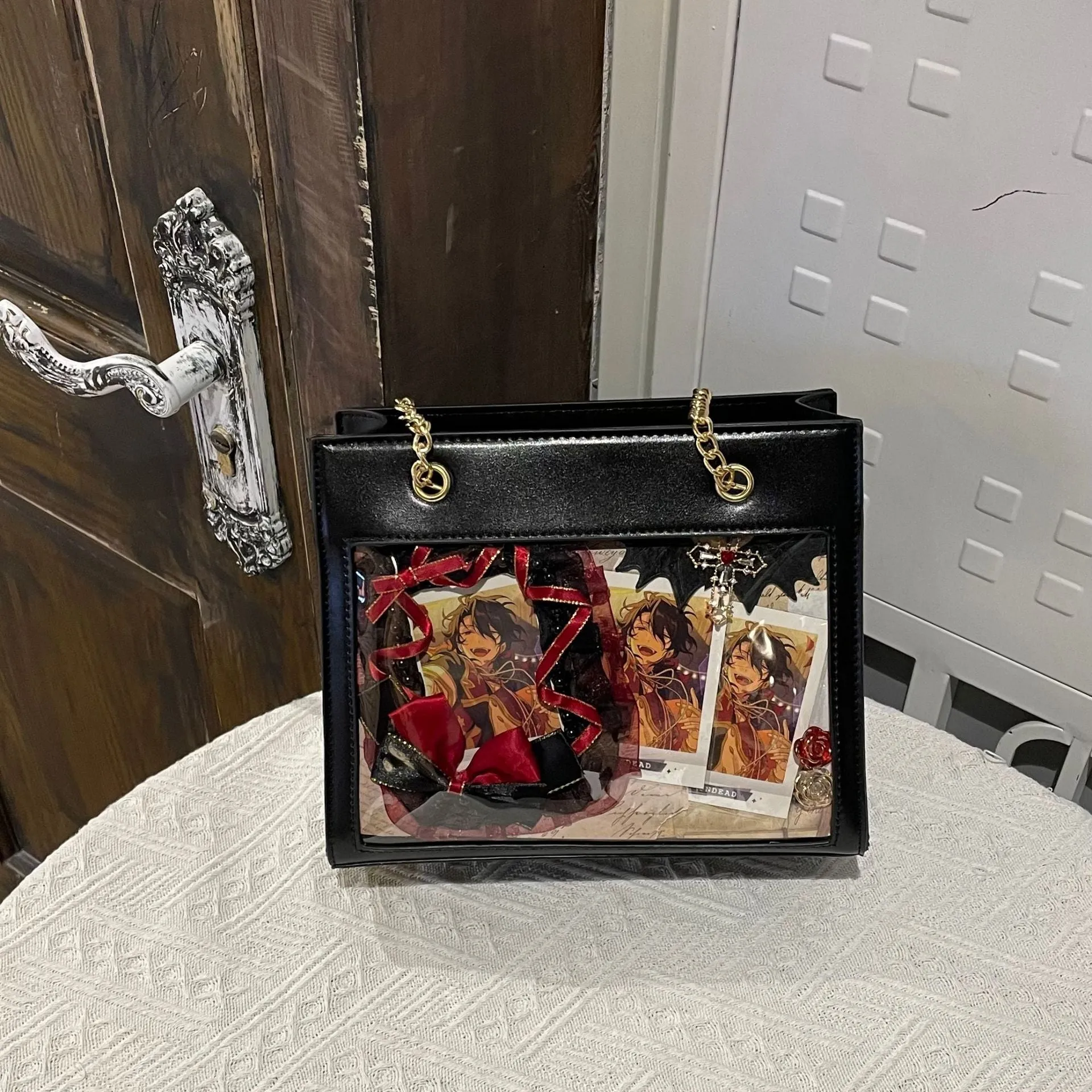 Women's Chain Portable Cartoon Two-dimensional Bar Crocodile Crossbody Bags