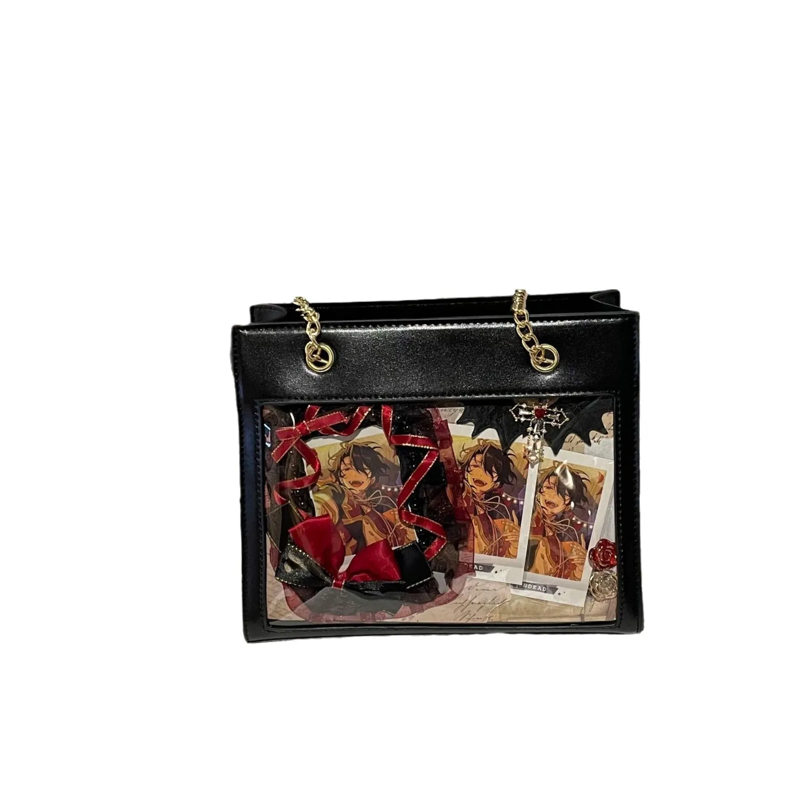 Women's Chain Portable Cartoon Two-dimensional Bar Crocodile Crossbody Bags