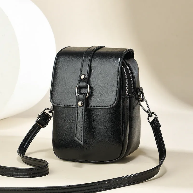 Women's Classic Retro Double Interlayer Mobile Bags