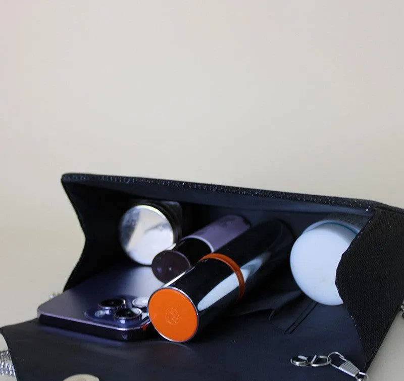 Women's Dinner Clutch Diamond Flip Square Bag Party Fashion