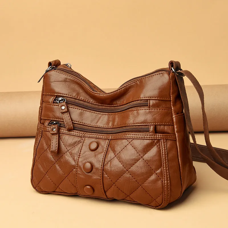 Women's Graceful Soft Surface Fashion Mom Crossbody Bags
