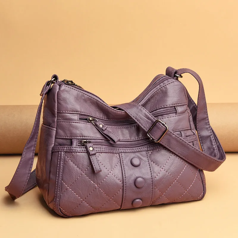 Women's Graceful Soft Surface Fashion Mom Crossbody Bags