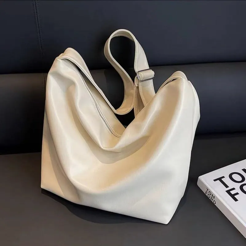 Women's Korean Style Soft Leather Large Crossbody Bags