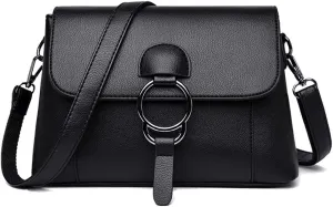 Women’s Leather Crossbody Handbag Multi-pockets Shoulder Bag Tote Purses and Handbags Hobo Tote Bag Top Handle Satchel