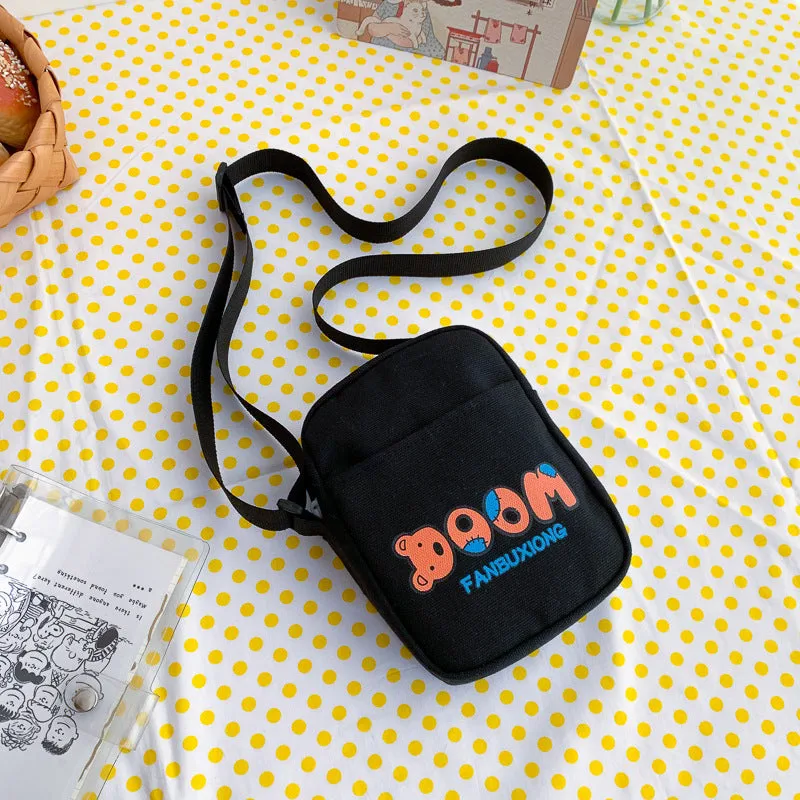 Women's Mori Style Mini Lightweight Good-looking Versatile Canvas Portable Crossbody Bags