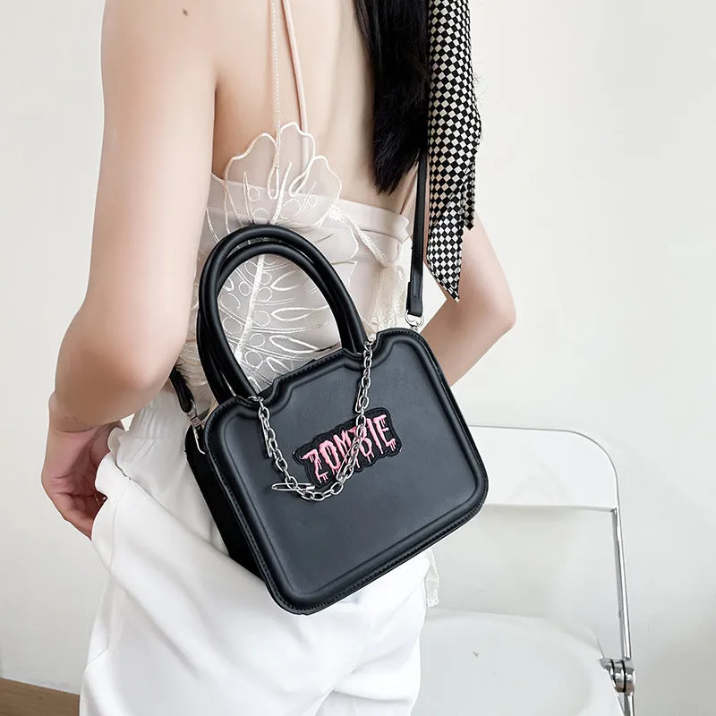 Women's Portable Korean Retro Advanced Texture Chain Crossbody Bags