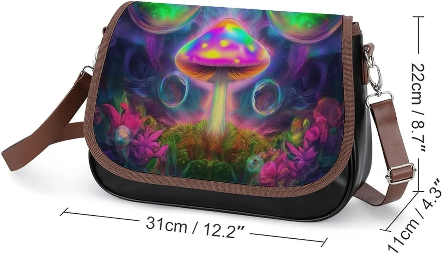 Womens PU Leather Crossbody Bag Lightweight Cellphone Purse Handbags with Adjustable Strap