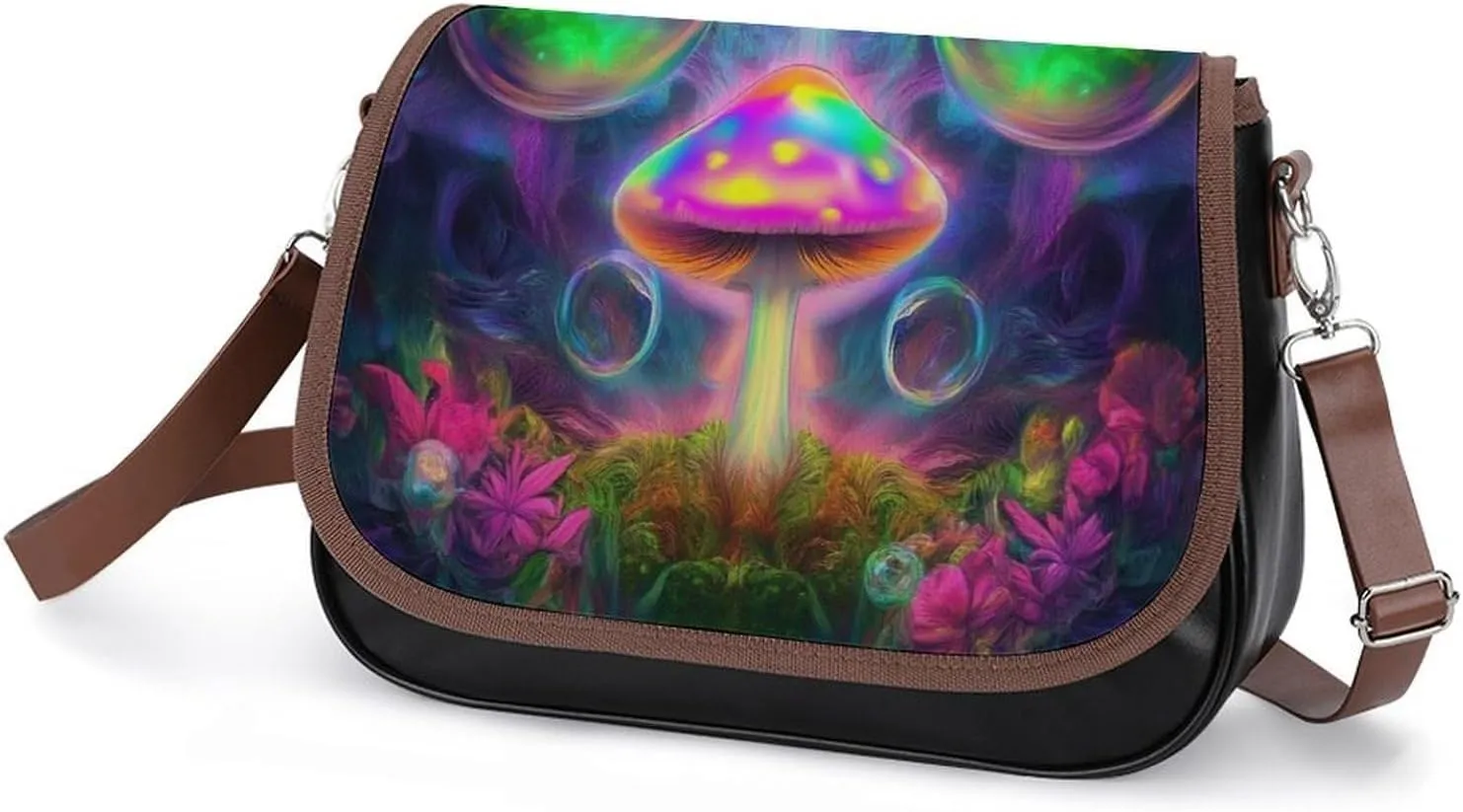 Womens PU Leather Crossbody Bag Lightweight Cellphone Purse Handbags with Adjustable Strap