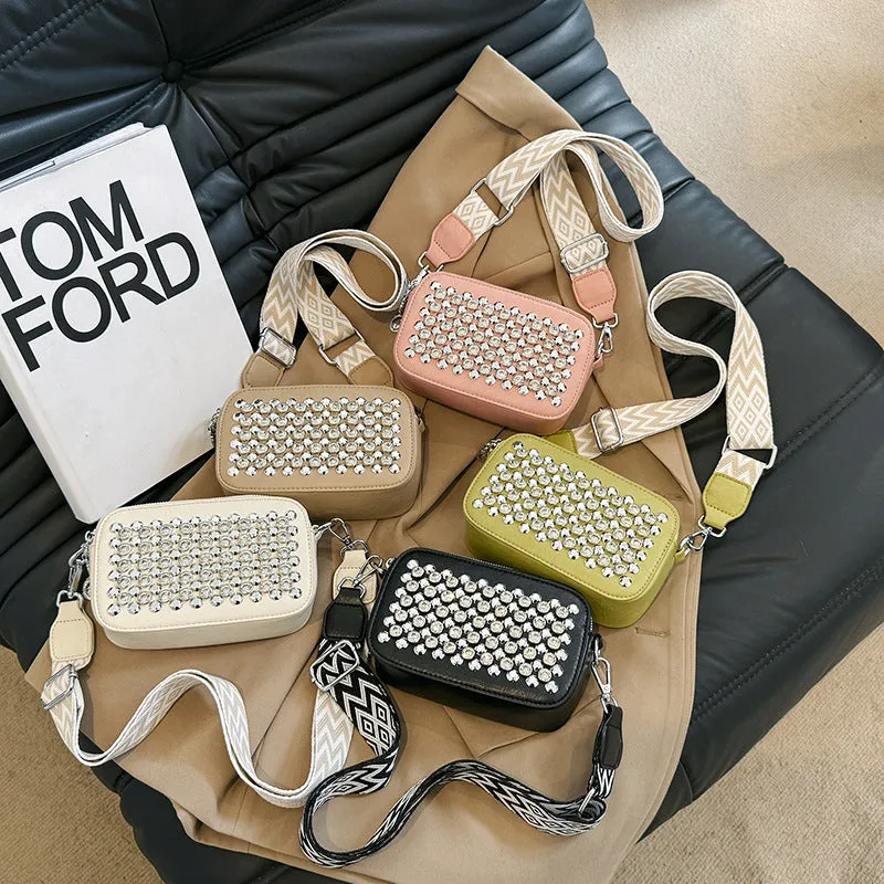 Women's Retro Fashion Diamond Cross Body Western Bags