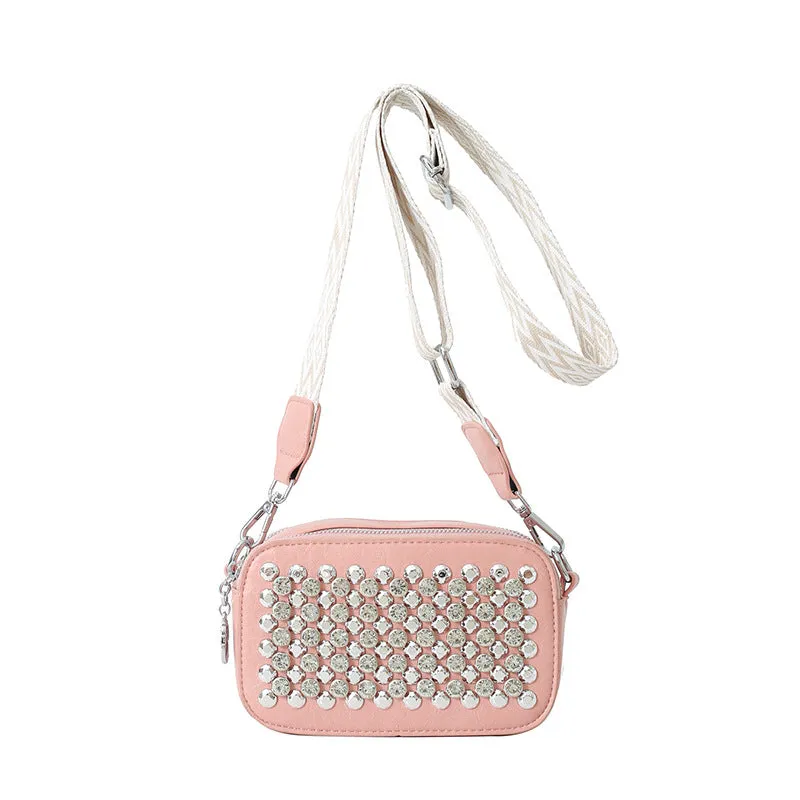 Women's Retro Fashion Diamond Cross Body Western Bags