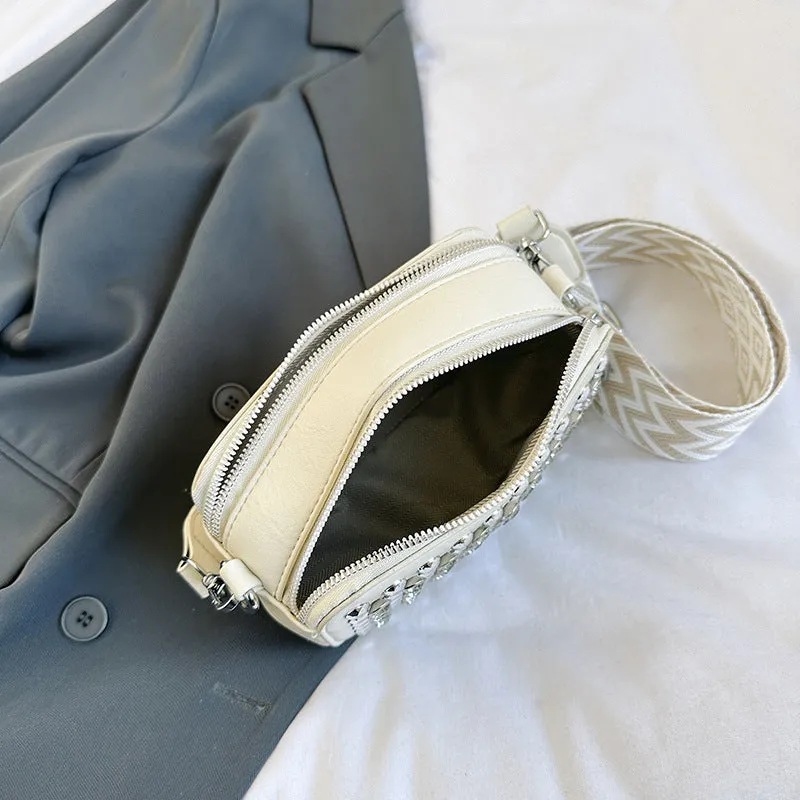 Women's Retro Fashion Diamond Cross Body Western Bags