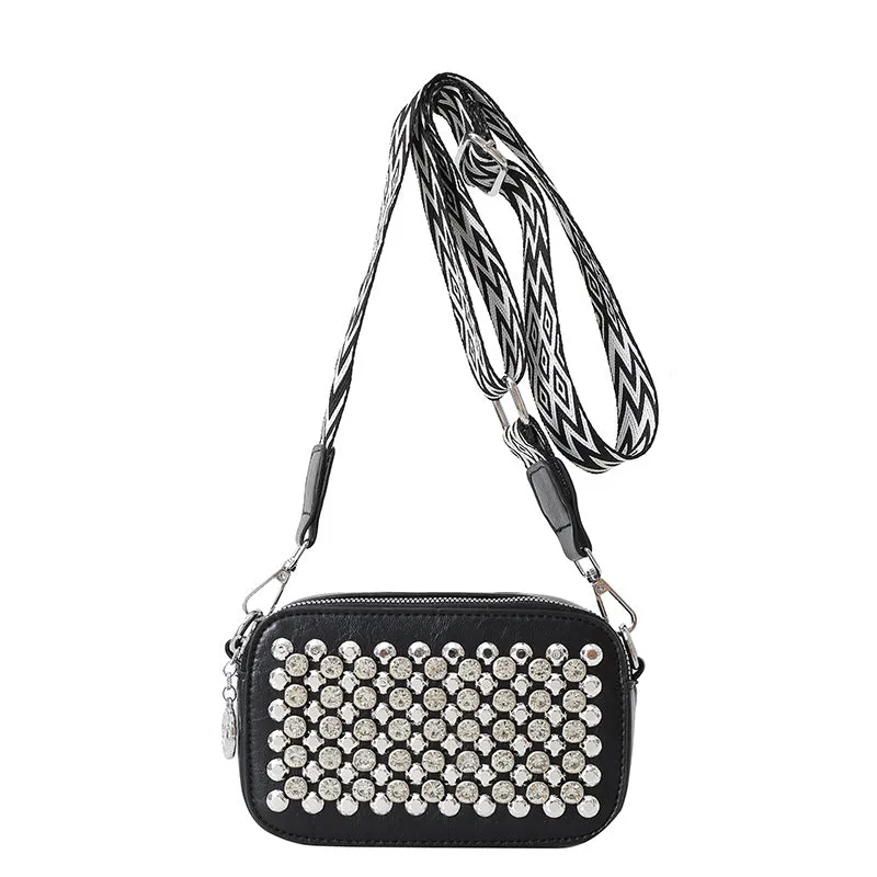 Women's Retro Fashion Diamond Cross Body Western Bags