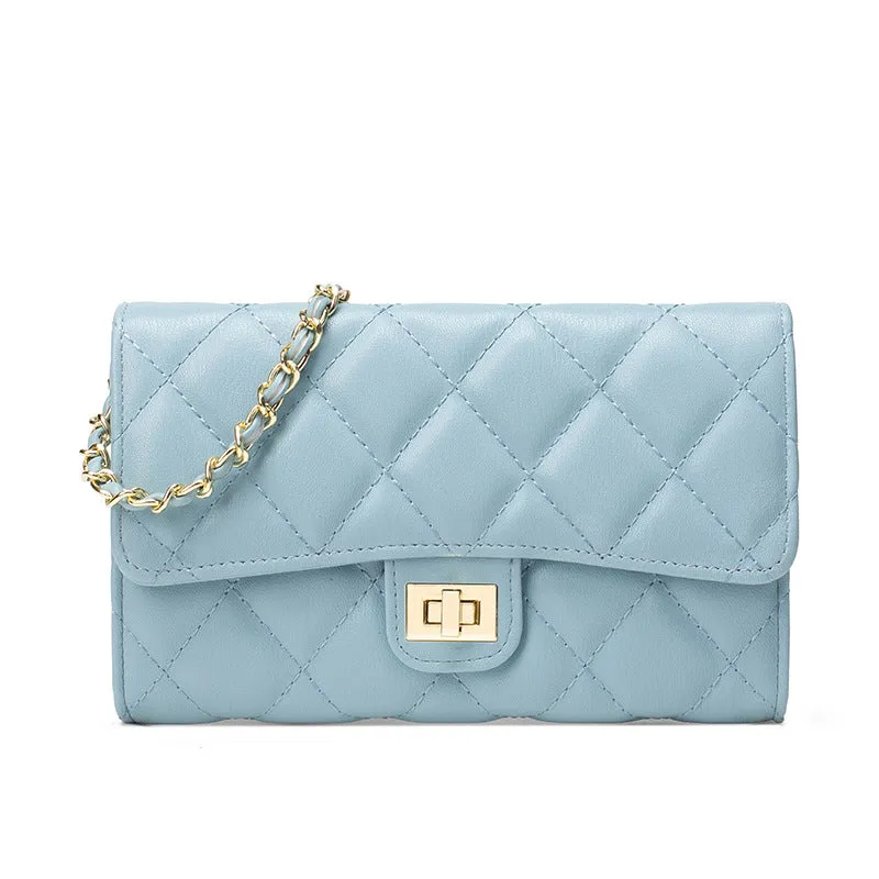 Women's Rhombus Chain Classic Style Niche High Crossbody Bags