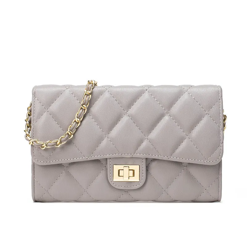 Women's Rhombus Chain Classic Style Niche High Crossbody Bags