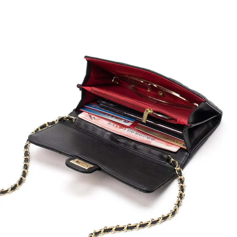 Women's Rhombus Chain Classic Style Niche High Crossbody Bags