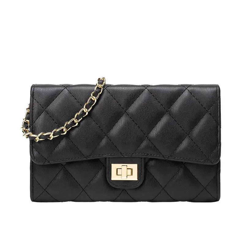 Women's Rhombus Chain Classic Style Niche High Crossbody Bags