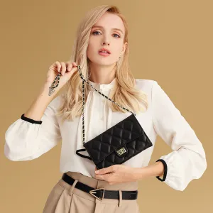 Women's Rhombus Chain Classic Style Niche High Crossbody Bags