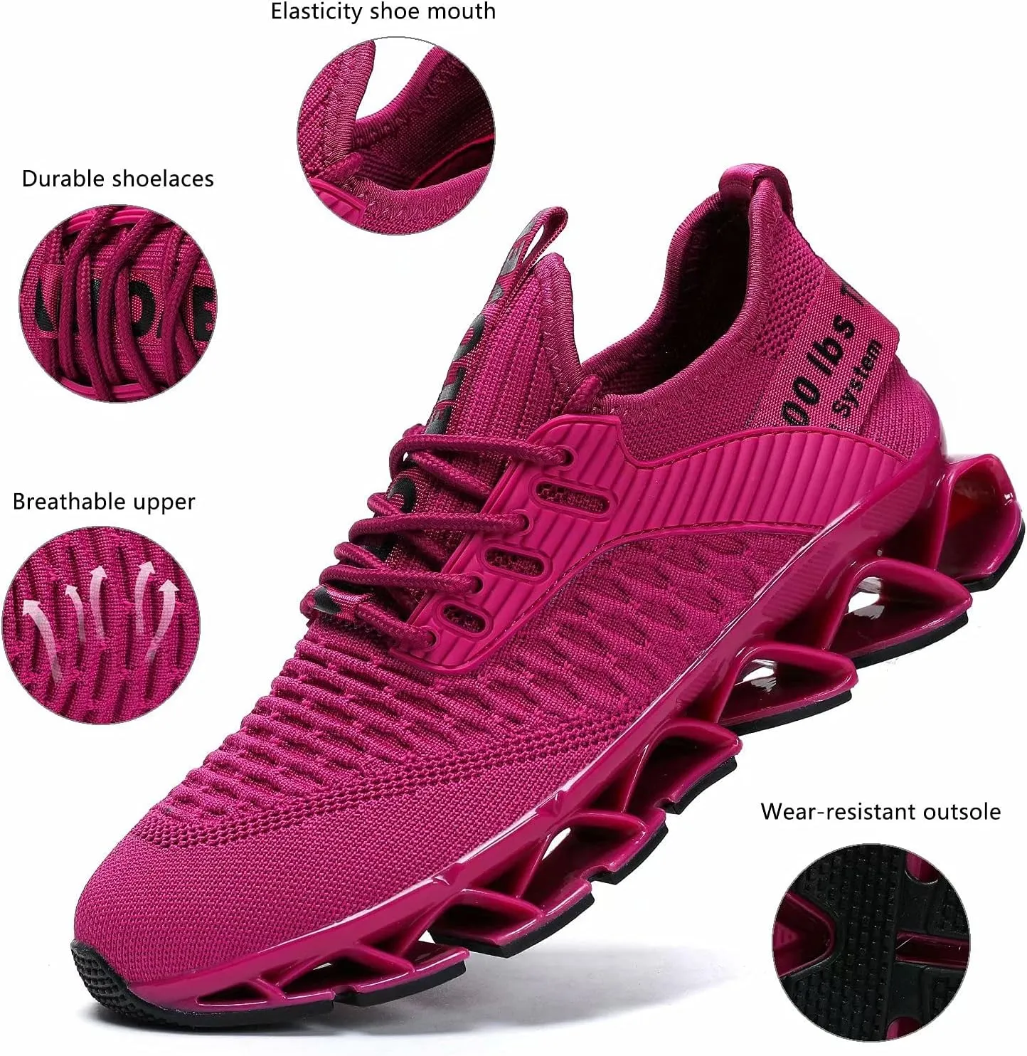 Womens Running Shoes Blade Tennis Walking Fashion Sneakers Breathable Non Slip Gym Sports Work Trainers