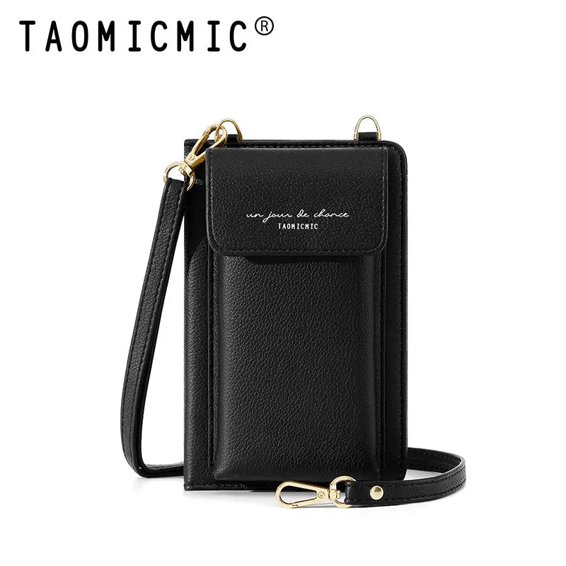 Women's Simple Large Capacity Mobile Passport Portable Certificate Storage Phone Bags