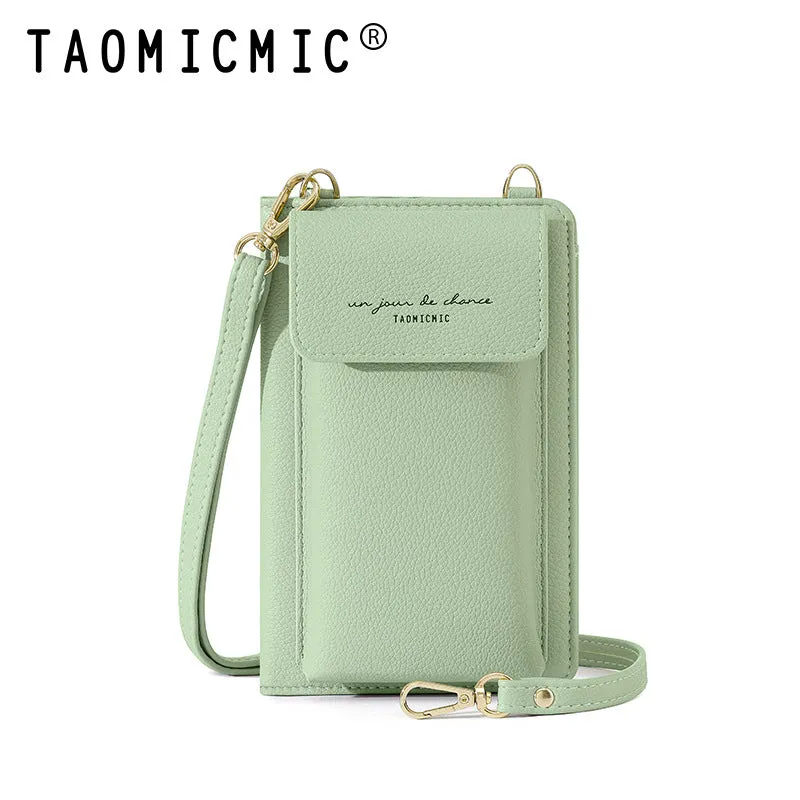 Women's Simple Large Capacity Mobile Passport Portable Certificate Storage Phone Bags