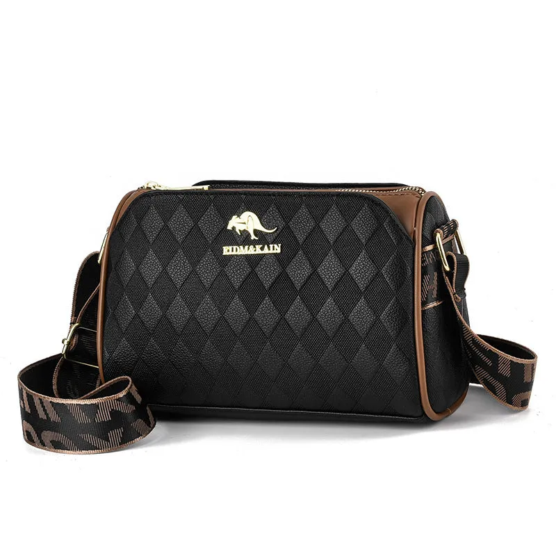 Women's Soft Leather Boston Pillow Fashion Crossbody Bags