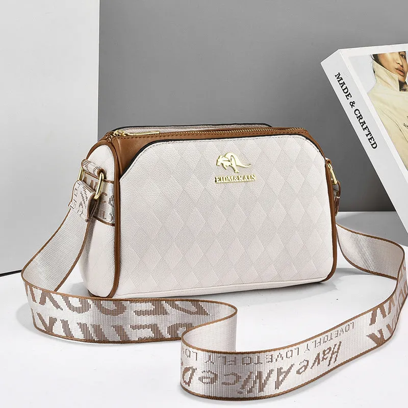 Women's Soft Leather Boston Pillow Fashion Crossbody Bags