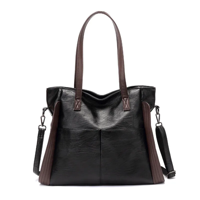 Women's Trending Sheepskin Soft Leather Fashion Mummy Shoulder Bags
