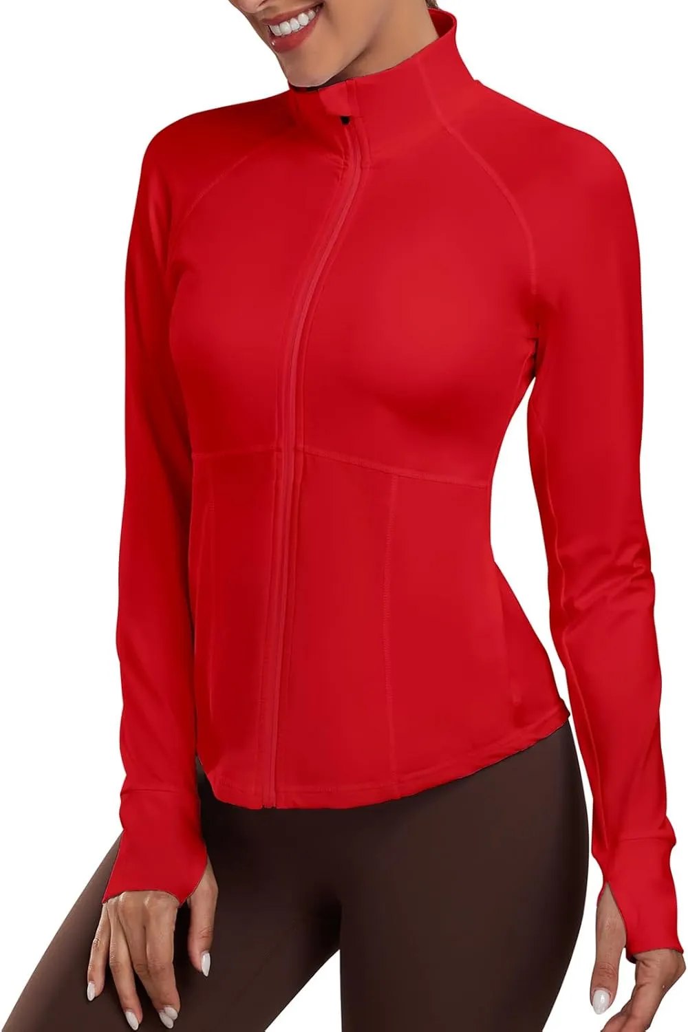 Workout Jackets for Women Zip Up Running Jackets Lightweight Sport Gym Yoga Athletic Clothes Slim Fit