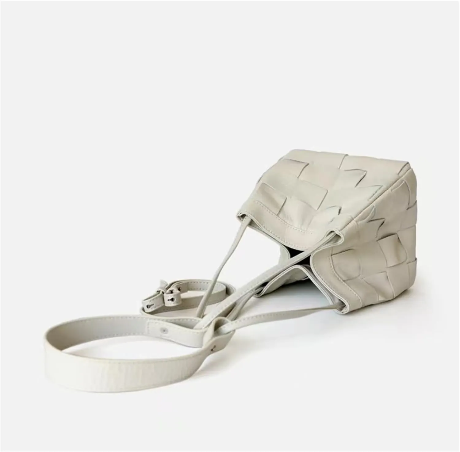 Woven bucket shouler bag for Women,Tote Vegan Leather Handbags, Large-capacity crossbody bag.purse,soft Casual Hobo