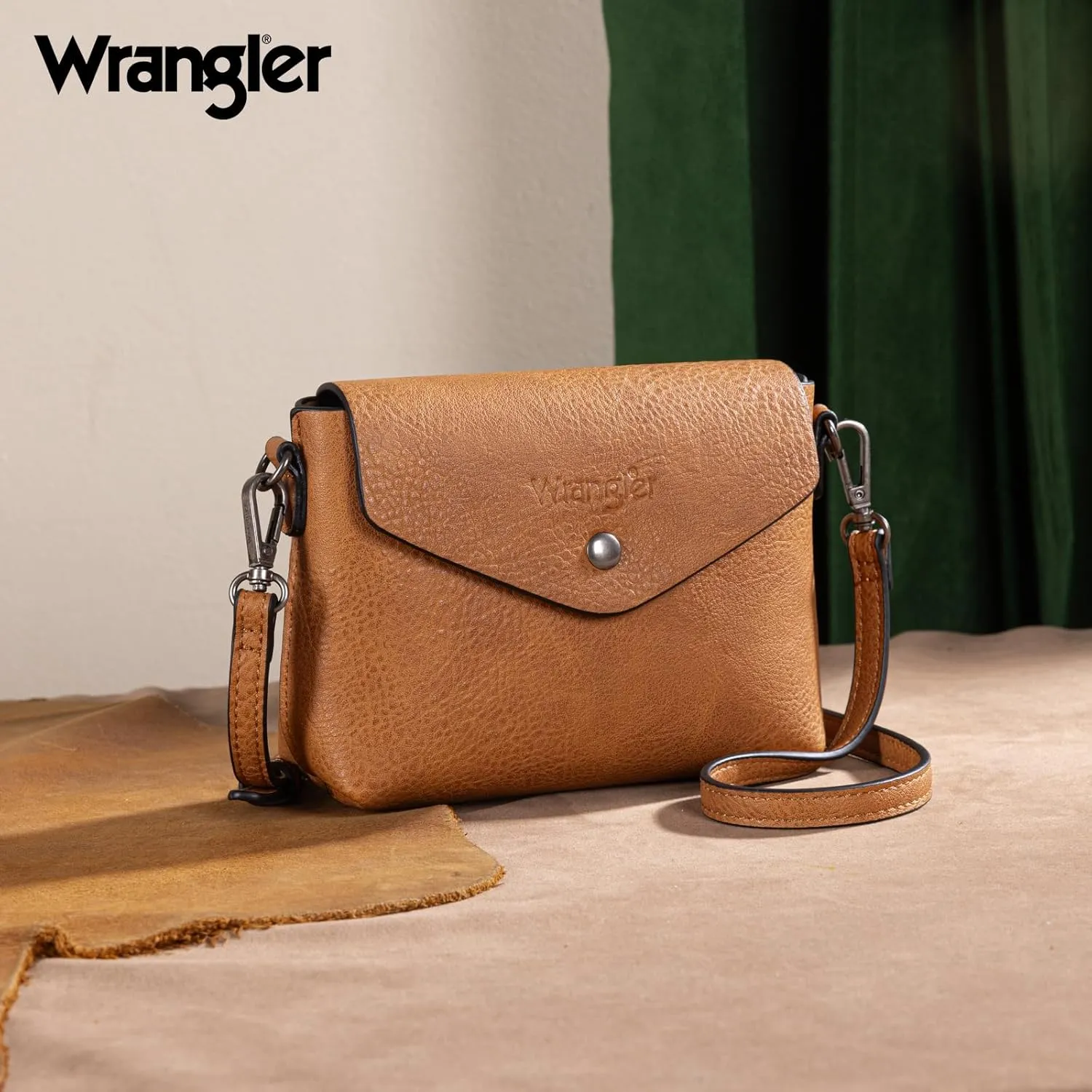 Wrangler Tote Handbags for Women Vegan Leather Shoulder Tote Purse with Small Crossbody Bag