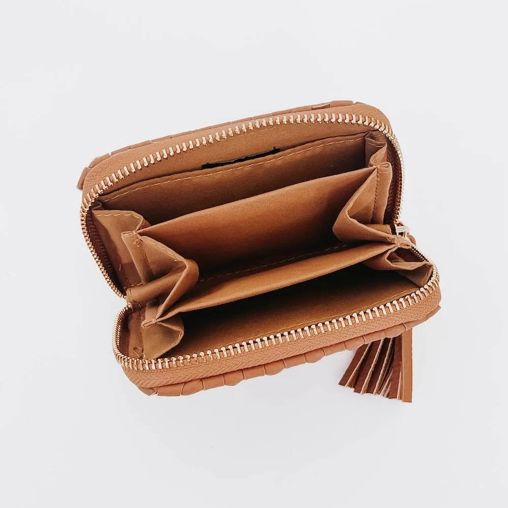 Wynona Woven Brown Wallet