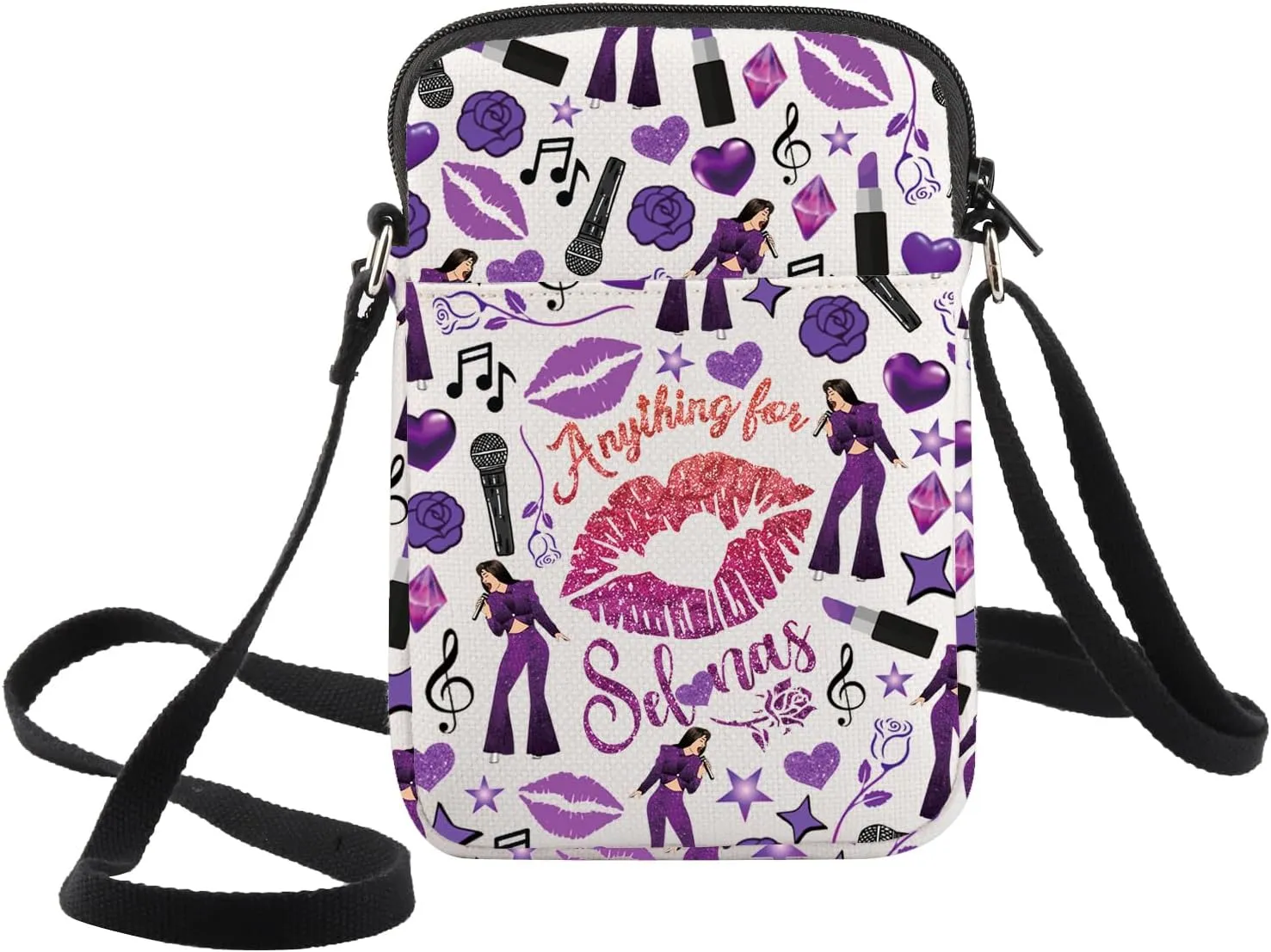 WZMPA Singer Album Crossbody Bag Singer Fans Gift Singer Lyric Shoulder Bag Singer Concert Merchandise (Anything -CB)