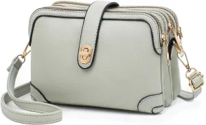 Xiaoyu Small Crossbody Bags for Women Fashion Cell Phone Purse Ladies Multiple Pockets Shoulder Handbags Lightweight Wallet