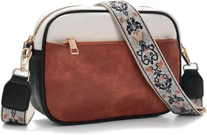 YDSIII Small Crossbody Bags for Women, Trendy Vegan Leather Cross Body Bags for Womens with Adjustable Wide Guitar Strap