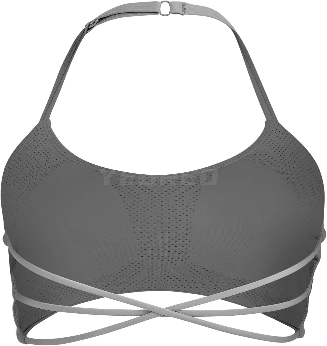 YEOREO Women's Sports Bra Halter Workout Sports Bra Strappy Criss Cross Back Bra Removable Padded Yoga Crop Top