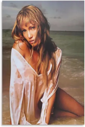 YIPKEHLS Jennifer Lopez (3) Canvas Poster Mural Decor Printing Picture Painting Living Room Hallway Decor Unframe-style 24x36inch(60x90cm)