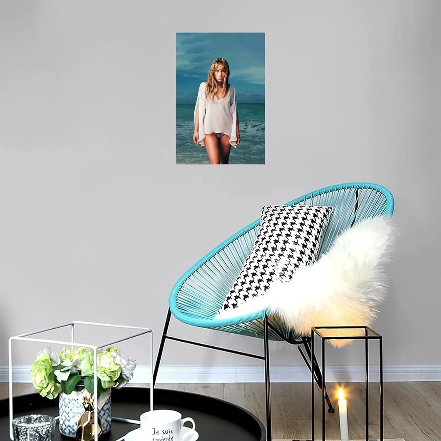 YIPKEHLS Jennifer Lopez (4) Canvas Poster Mural Decor Printing Picture Painting Living Room Hallway Decor Unframe-style 16x24inch(40x60cm)