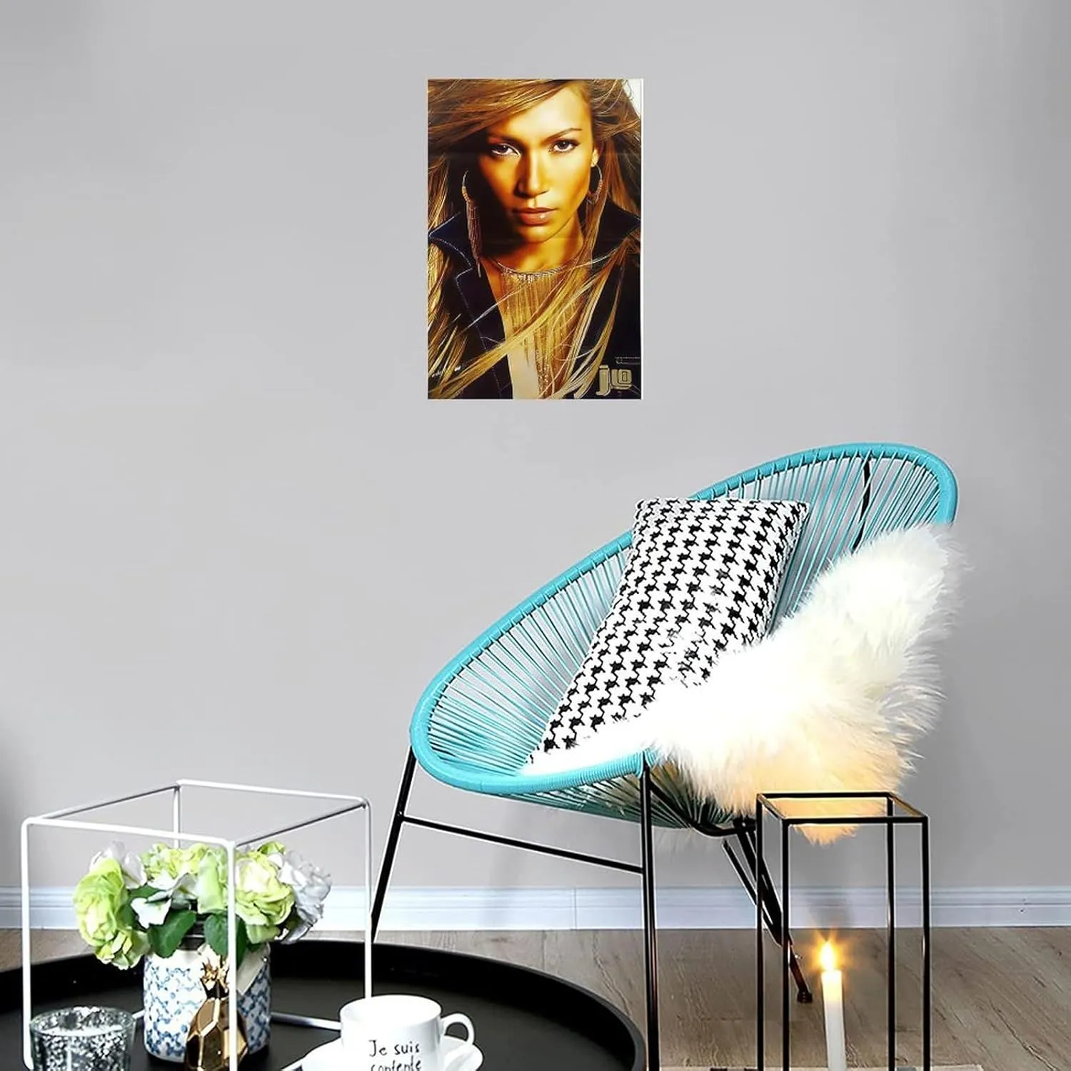 YIPKEHLS Jennifer Lopez (7) Canvas Poster Mural Decor Printing Picture Painting Living Room Hallway Decor Unframe-style 20x30inch(50x75cm)