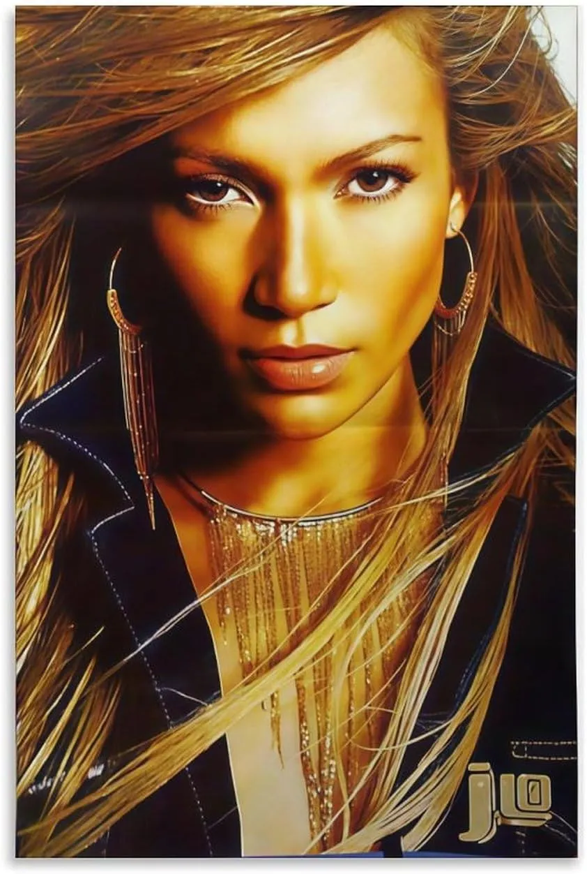 YIPKEHLS Jennifer Lopez (7) Canvas Poster Mural Decor Printing Picture Painting Living Room Hallway Decor Unframe-style 20x30inch(50x75cm)