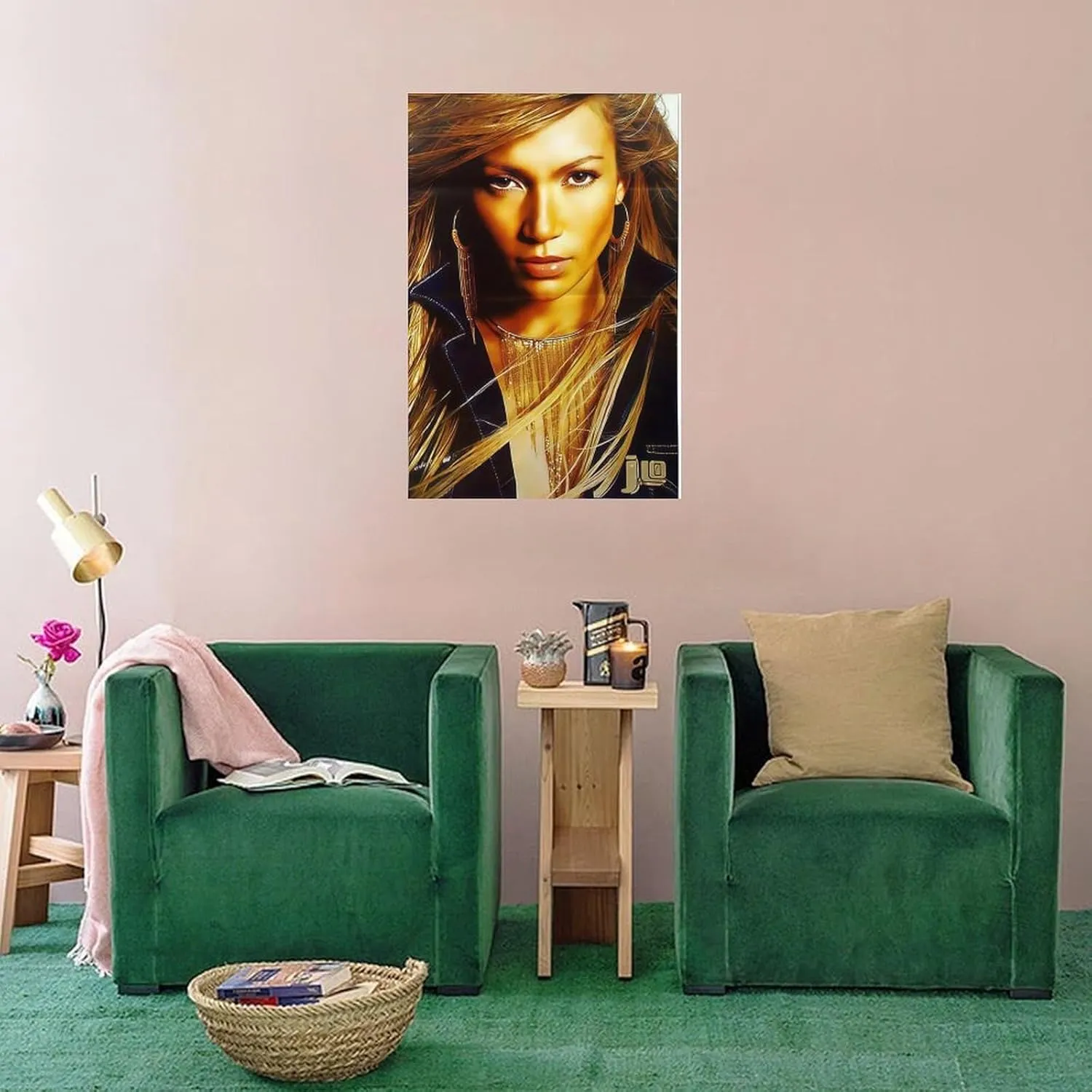 YIPKEHLS Jennifer Lopez (7) Canvas Poster Mural Decor Printing Picture Painting Living Room Hallway Decor Unframe-style 20x30inch(50x75cm)